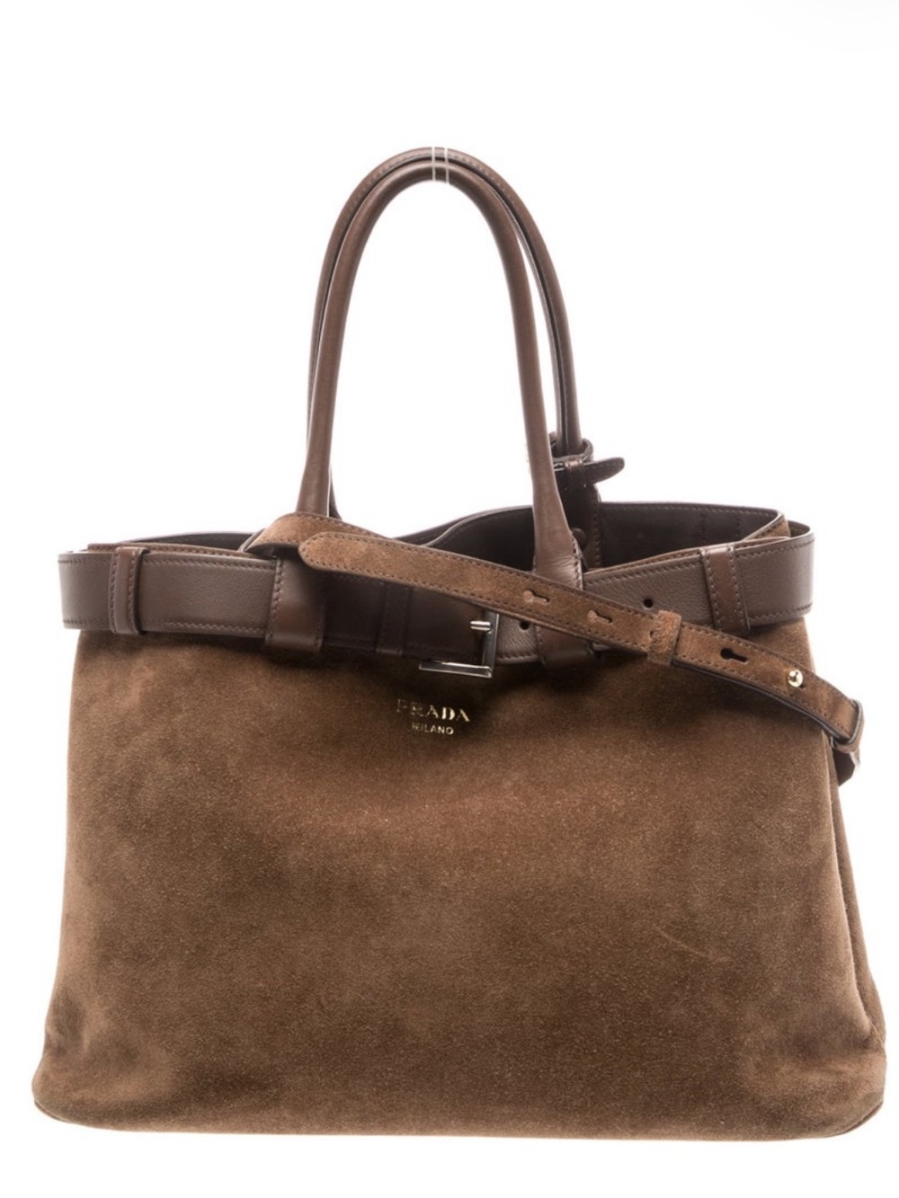 Prada Suede Buckle bag